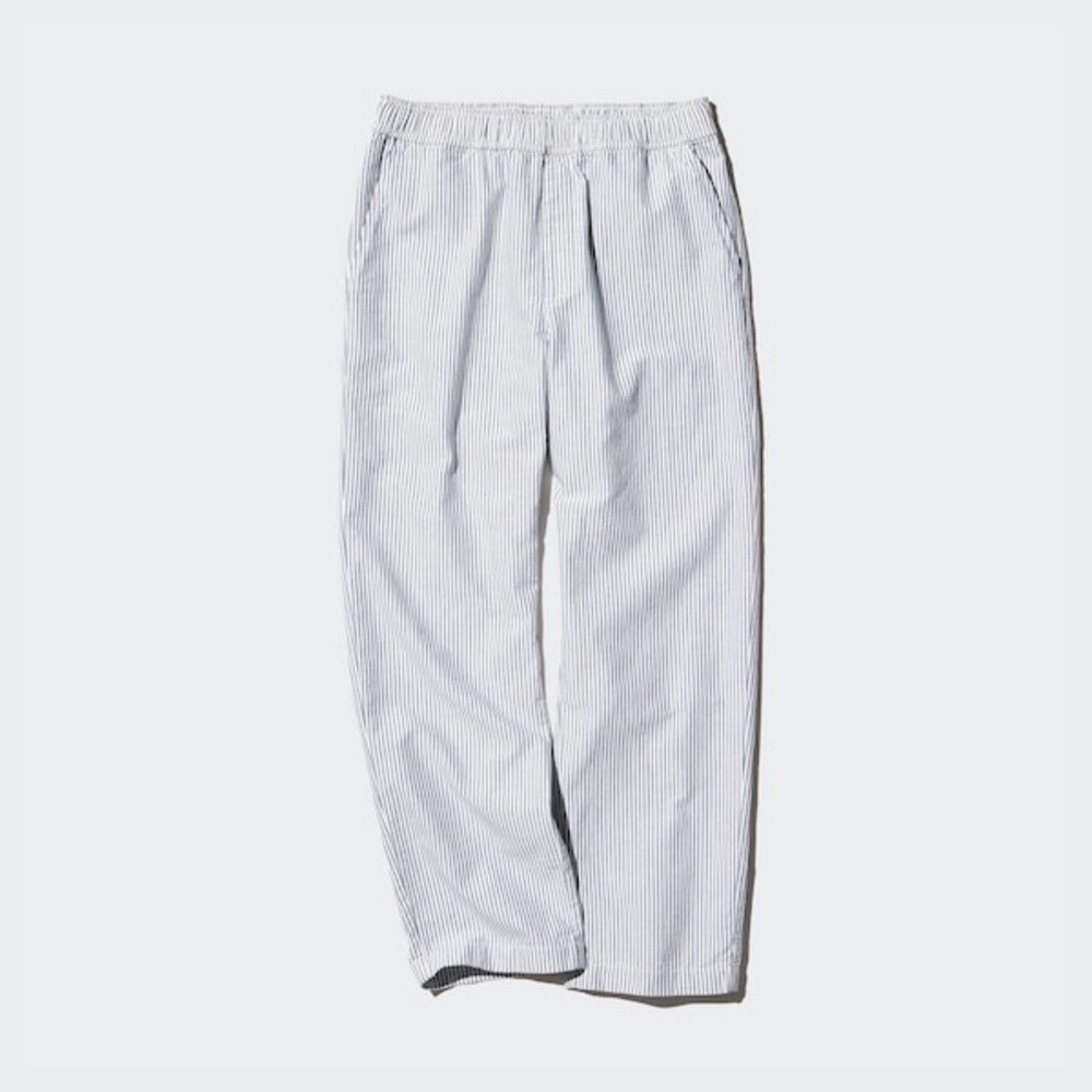 *SOLD* Men’s Cotton Ankle Trousers (Relaxed Fit, Stripe)